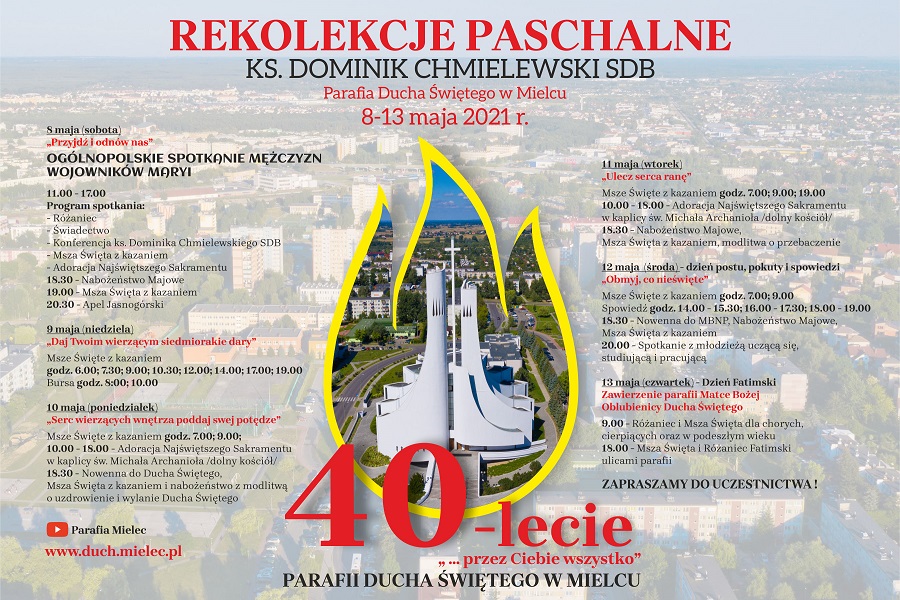 plakat 40 lecie parafii